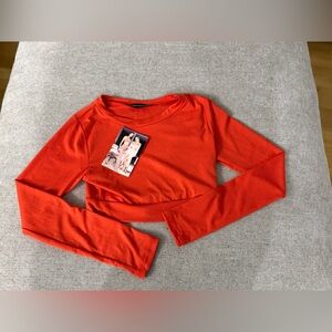 NWT Naked Wardrobe Cropped Longsleeve